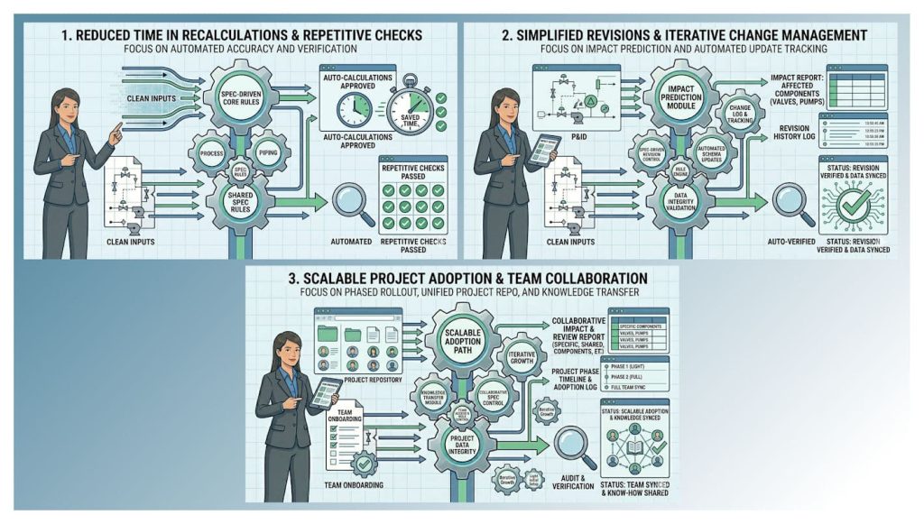 Is a spec driven approach in the P&ID with piping spec really worth it