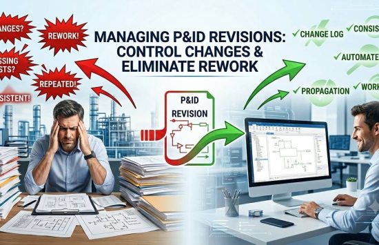 P&ID change management process to control revisions and reduce rework
